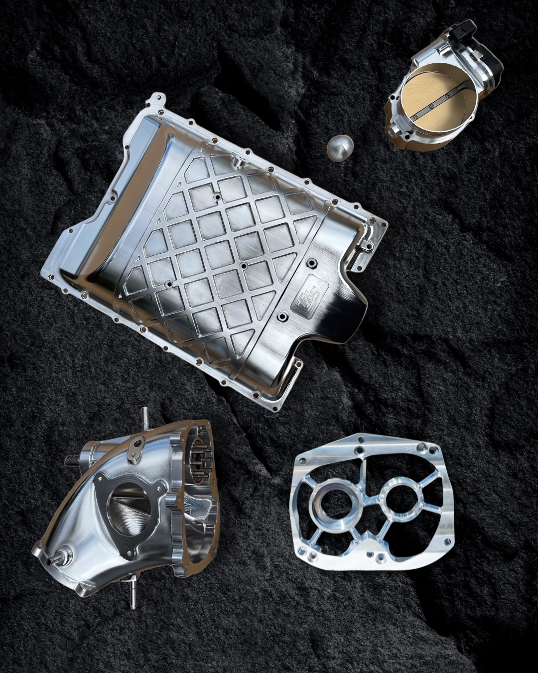 F.A.S. Motorsports red coated supercharger