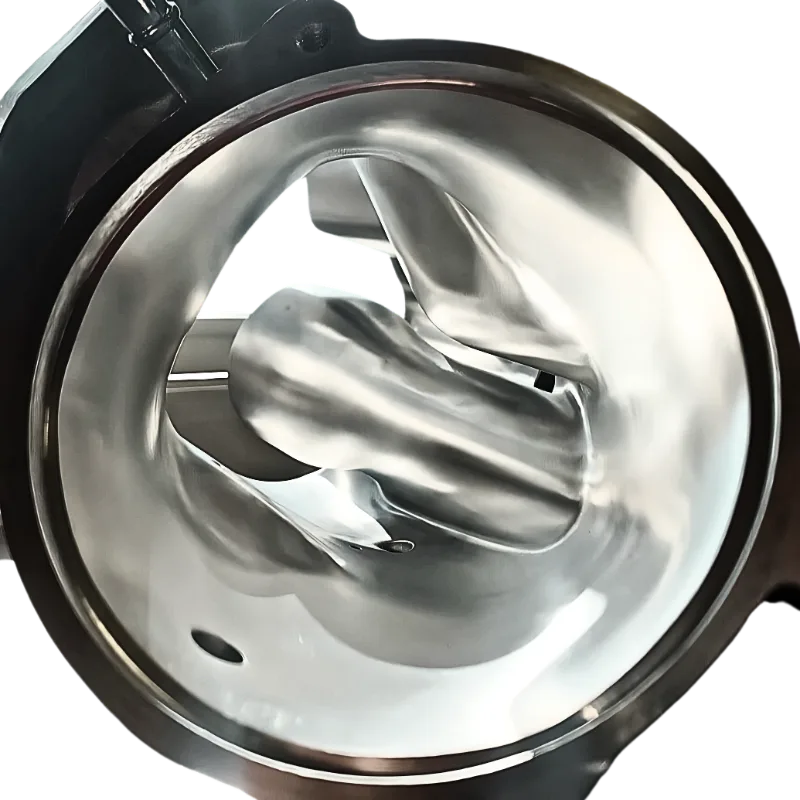 Close-up of a smooth ported Hellcat snout inlet