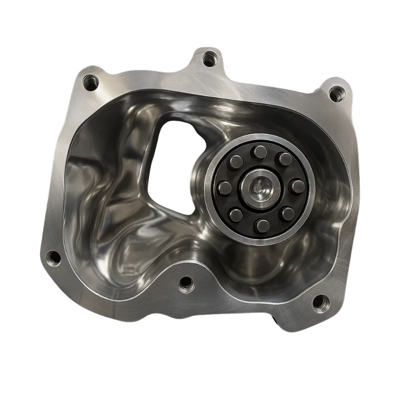 Hand-finished ported Hellcat supercharger snout opening